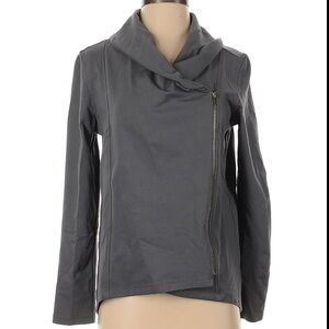 IMAN GRAY GOLD MOTO JACKET SIZE SMALL WORE ONCE!